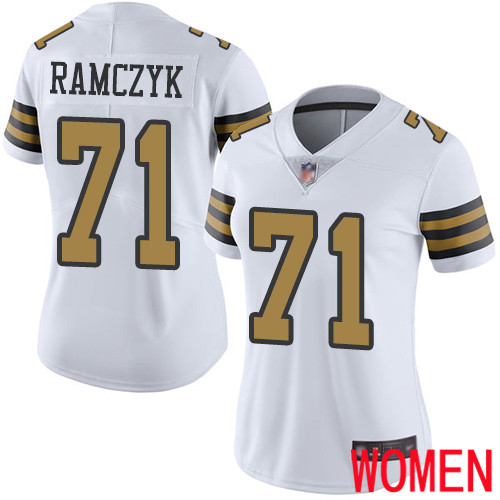 New Orleans Saints Limited White Women Ryan Ramczyk Jersey NFL Football 71 Rush Vapor Untouchable Jersey